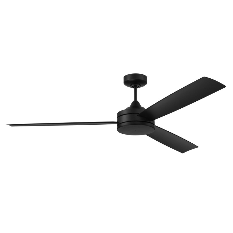 Craftmade INS62FB3 Inspo 62 Indoor/Outdoor 62″Ceiling Fan Flat Black