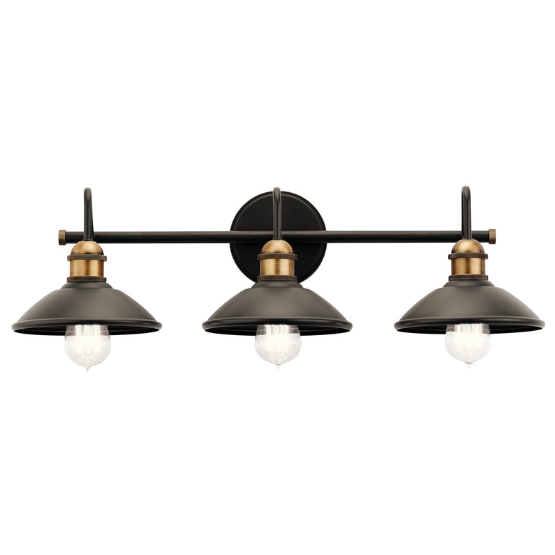 Kichler 45945OZ Three Light Bath, Olde Bronze