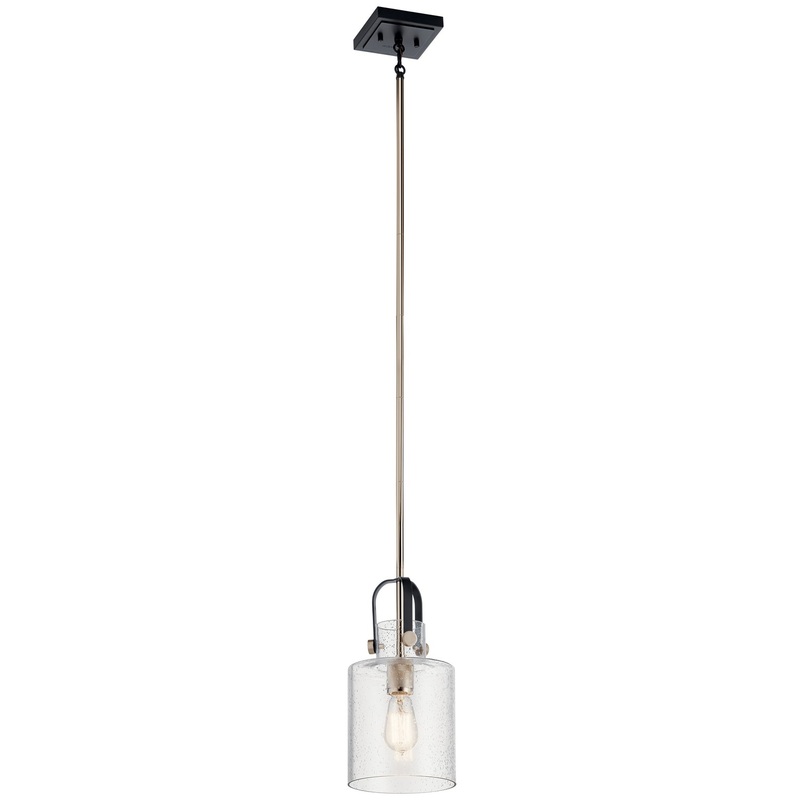 Kichler 52035PN One Light Pendant, Polished Nickel