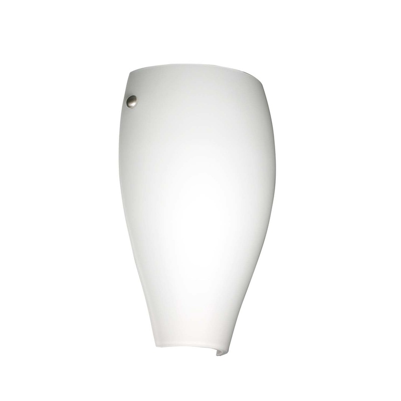 One Light Wall Sconce from the Chelsea Collection in Polished Nickel Finish by Besa