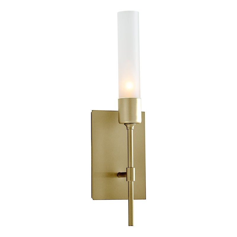 Vela Sconce Modern Brass Frosted Glass (FD)