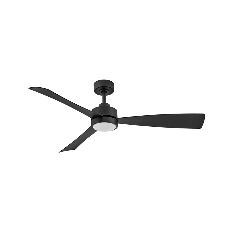 56″ Ceiling Fan from the Iver Collection in Matte Black Finish by Hinkley
