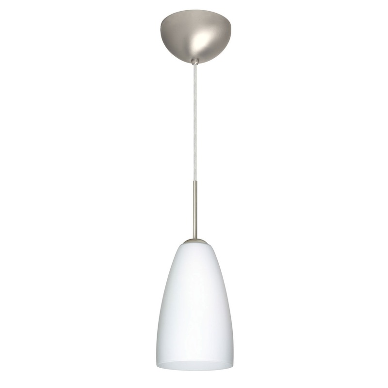 Besa 1JC-151107-SN Riva One Light Pendant Satin Nickel