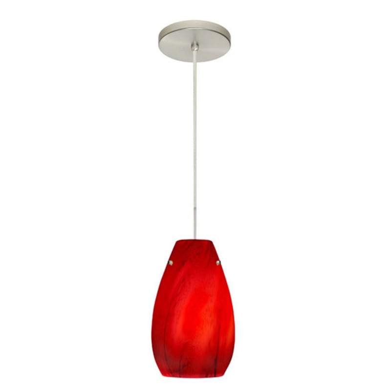 Besa 1JT-4126MA-SN Pera One Light Pendant Satin Nickel