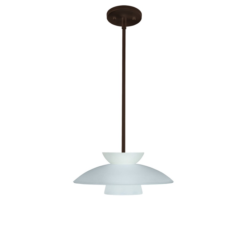 Besa 1TT-451325-LED-BR Trilo One Light Pendant Bronze