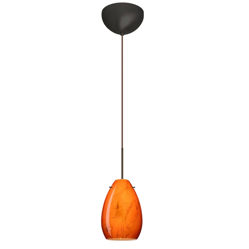 Besa 1XC-1713HB-BR Pera One Light Pendant Bronze