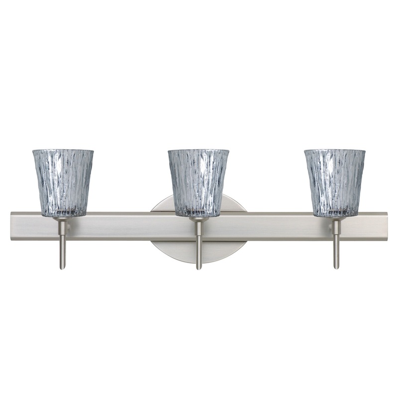 Besa 3SW-5125SF-SN Nico Three Light Wall Sconce Satin Nickel