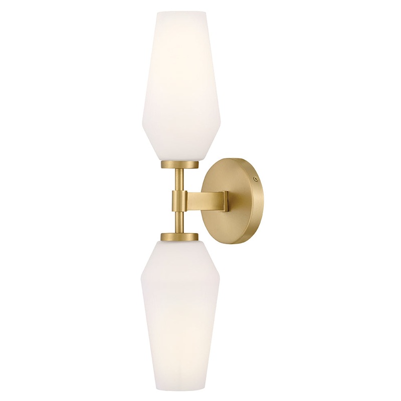 Gio Large Two Light Sconce Lacquered Brass