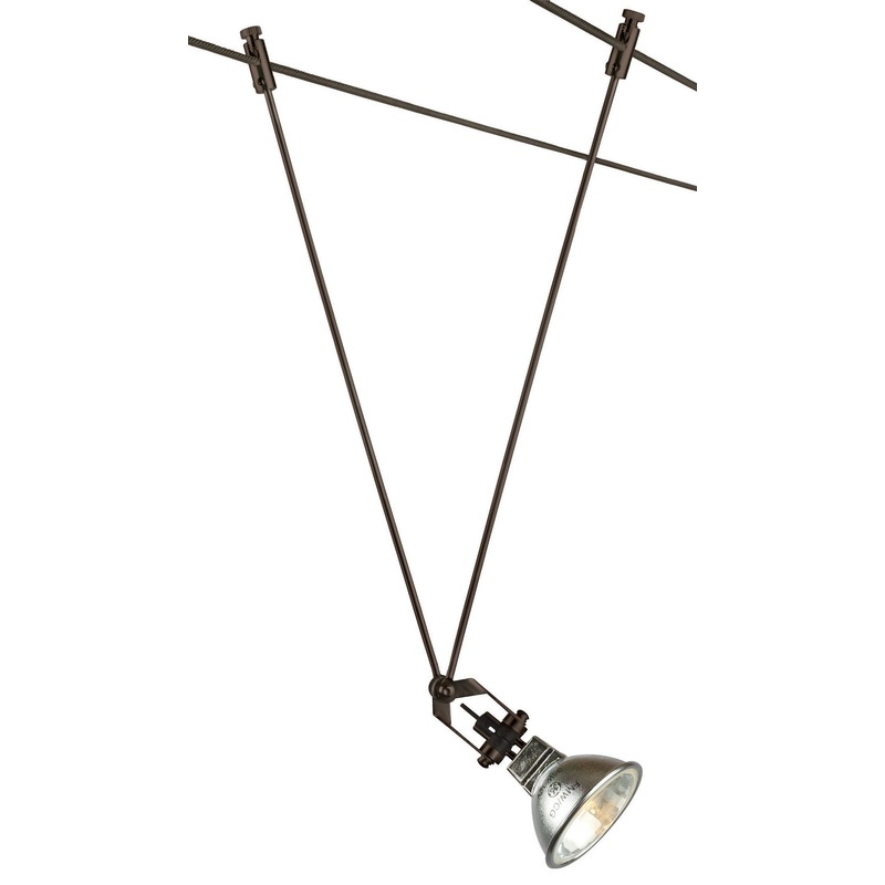 Head for Cable Light from the Whistler Collection in Bronze Finish by Stone Lighting