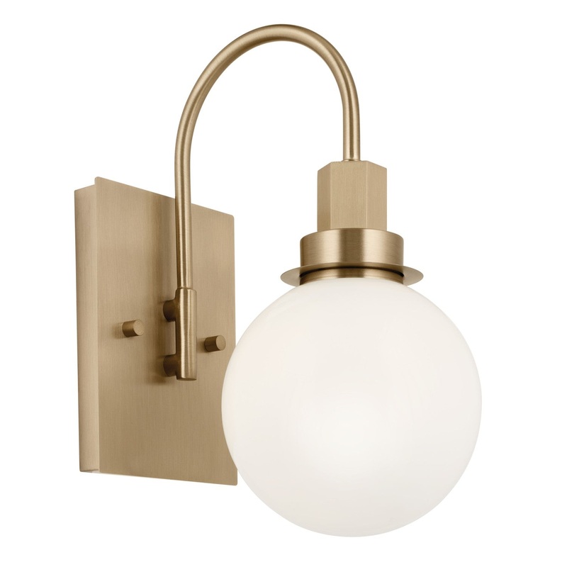 Kichler 55149CPZ One Light Wall Sconce, Champagne Bronze