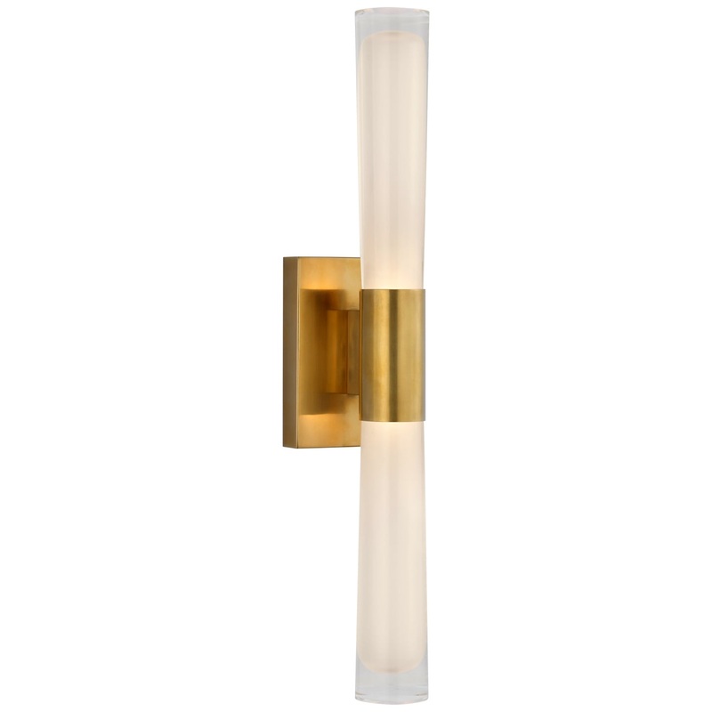 LED Wall Sconce from the Brenta Collection in Hand-Rubbed Antique Brass Finish by Visual Comfort Signature