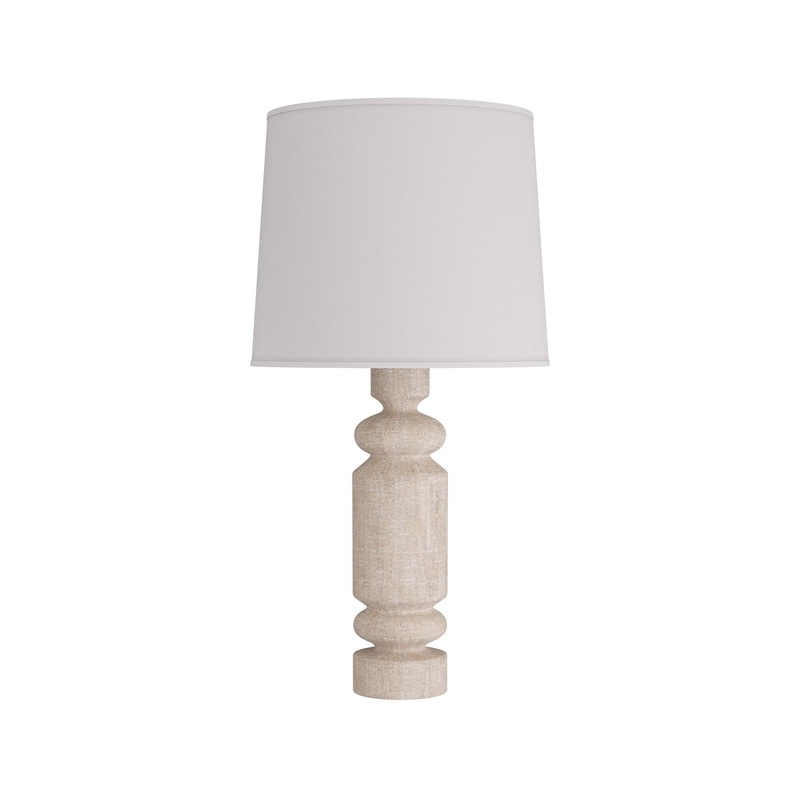One Light Table Lamp from the Woodrow Collection in Limewash Finish by Arteriors