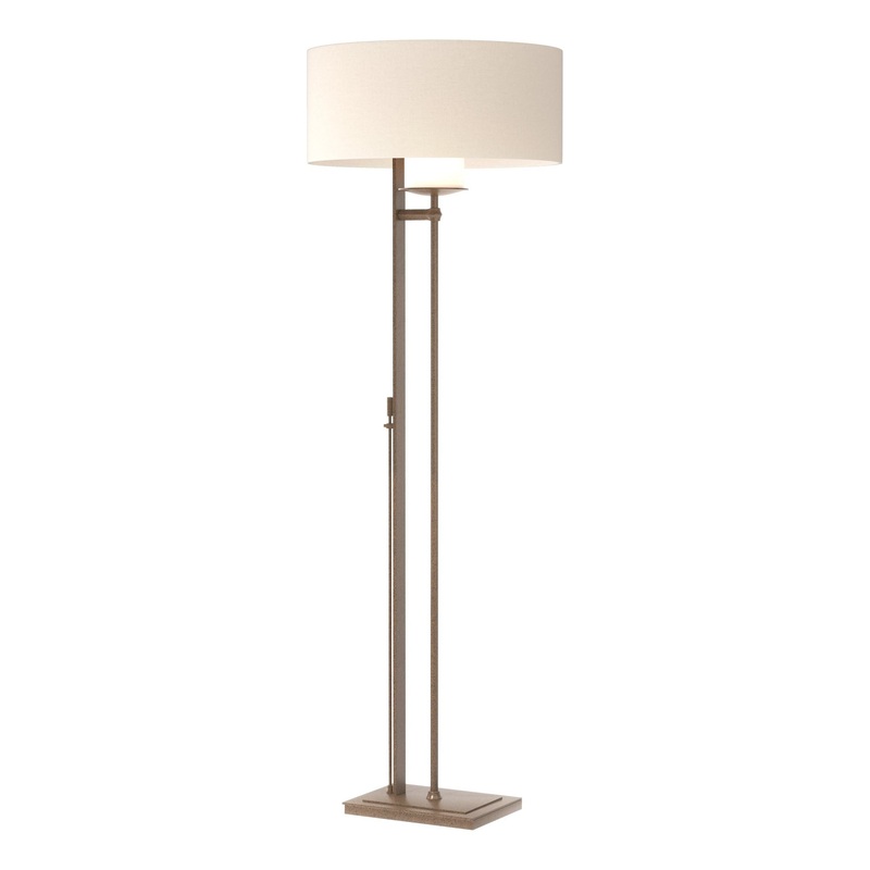 Rook Floor Lamp Bronze Flax Shade (SE)