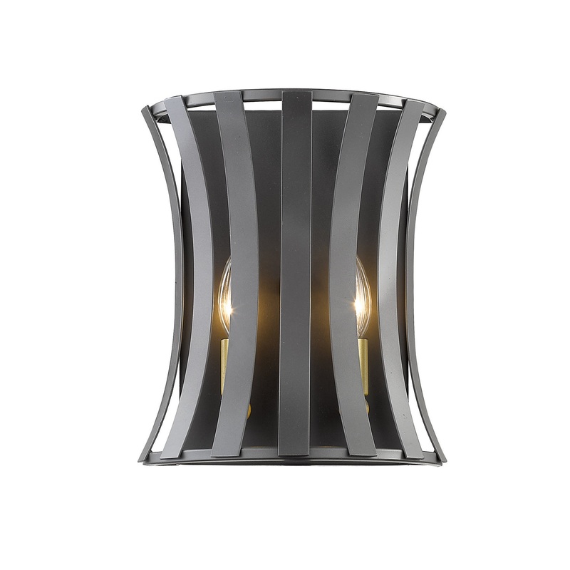 Two Light Wall Sconce from the Geist Collection in Bronze Gold Finish by Z-Lite