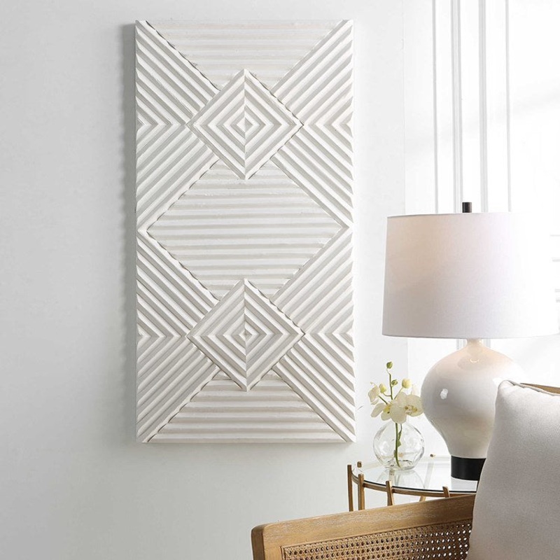 Wall Decor Nexus Wood 24 x 48 Inch White