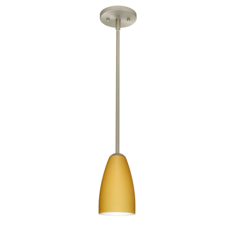 Besa 1TT-1511VM-SN Riva One Light Pendant Satin Nickel