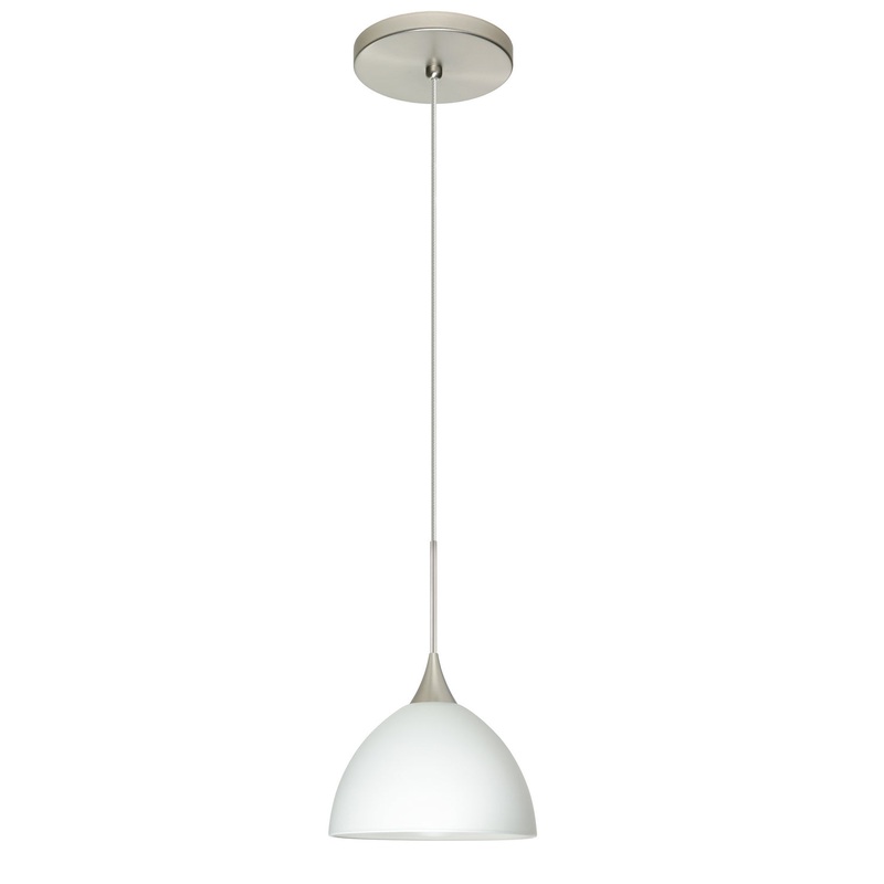Besa 1XT-467907-LED-SN Brella One Light Pendant Satin Nickel