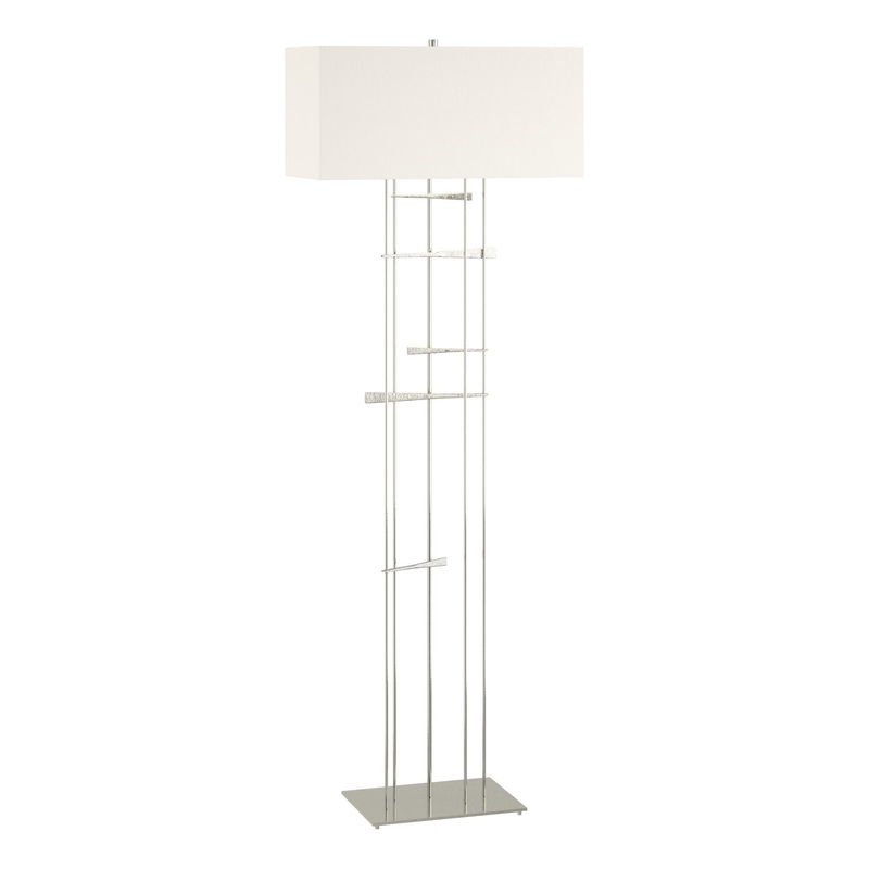Cavaletti Floor Lamp Sterling Natural Anna Shade (SF)