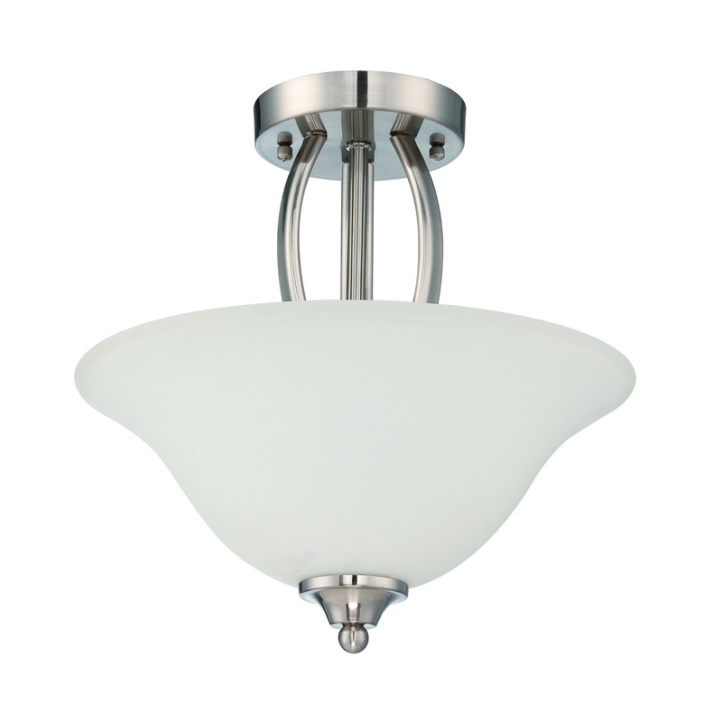 Craftmade 38352-SN Northlake Two Light Convertible Semi Flush Satin Nickel (Discontinued)