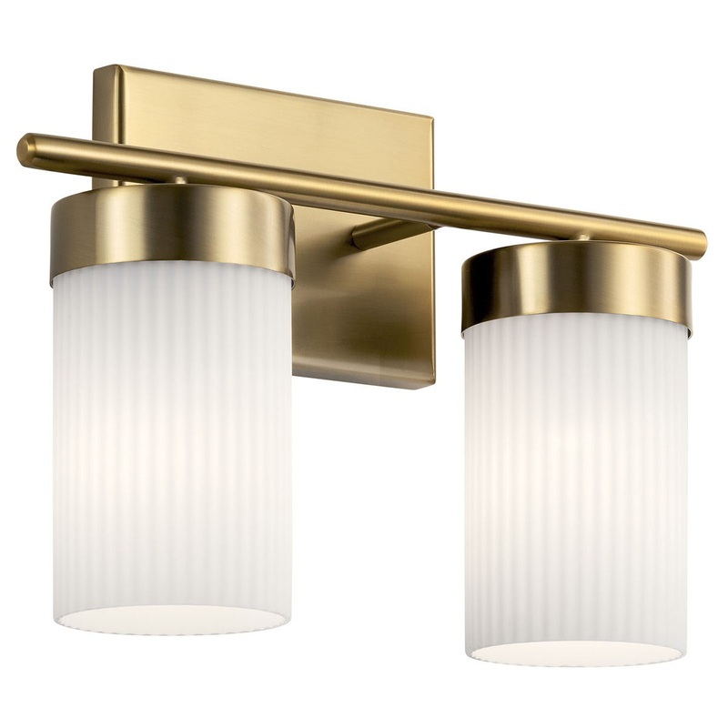 Kichler 55111BNB Two Light Bath, Brushed Natural Brass