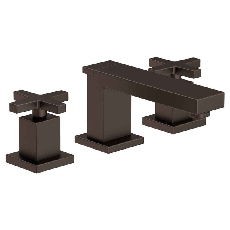 Lavatory Faucet Skylar Widespread 8 to 20 Inch Spread 2 Cross ADA English Bronze 1.2 Gallons per Minute Brass Spout Height 2-1/2 Inch