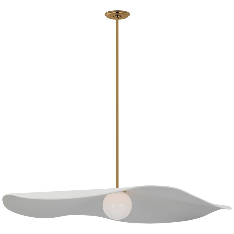 LED Pendant from the Mahalo Collection in Hand-Rubbed Antique Brass Finish by Visual Comfort Signature