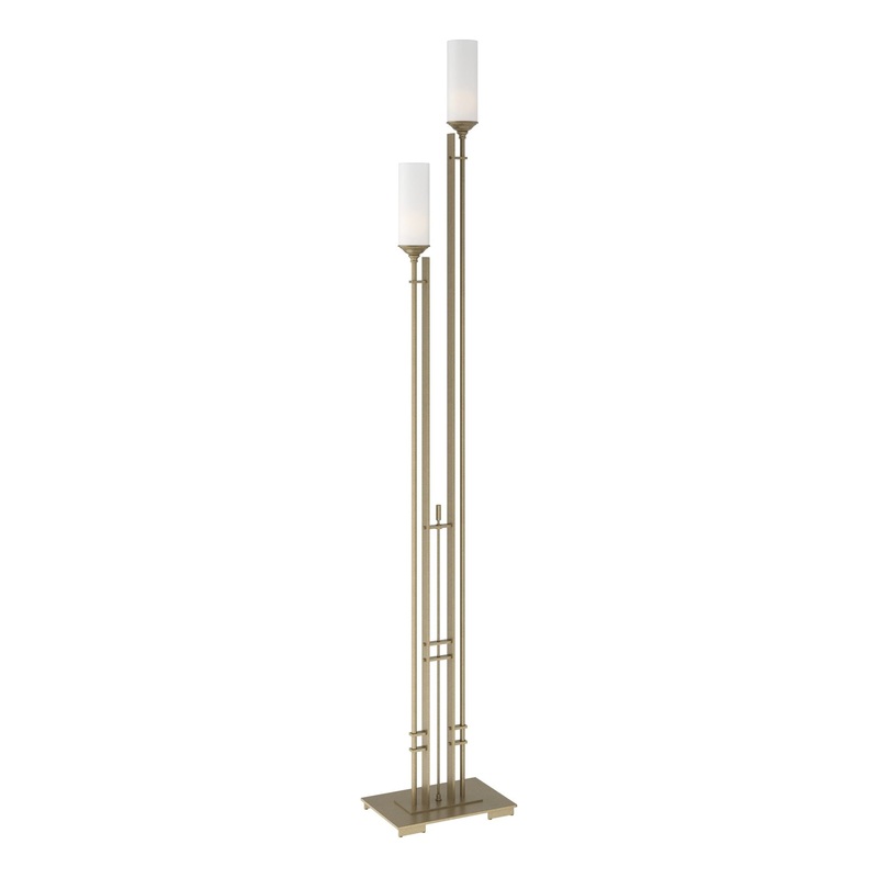 Metra Twin Tall Floor Lamp Soft Gold