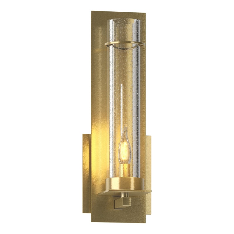 New Town Sconce Modern Brass Seeded Clear Glass (II)