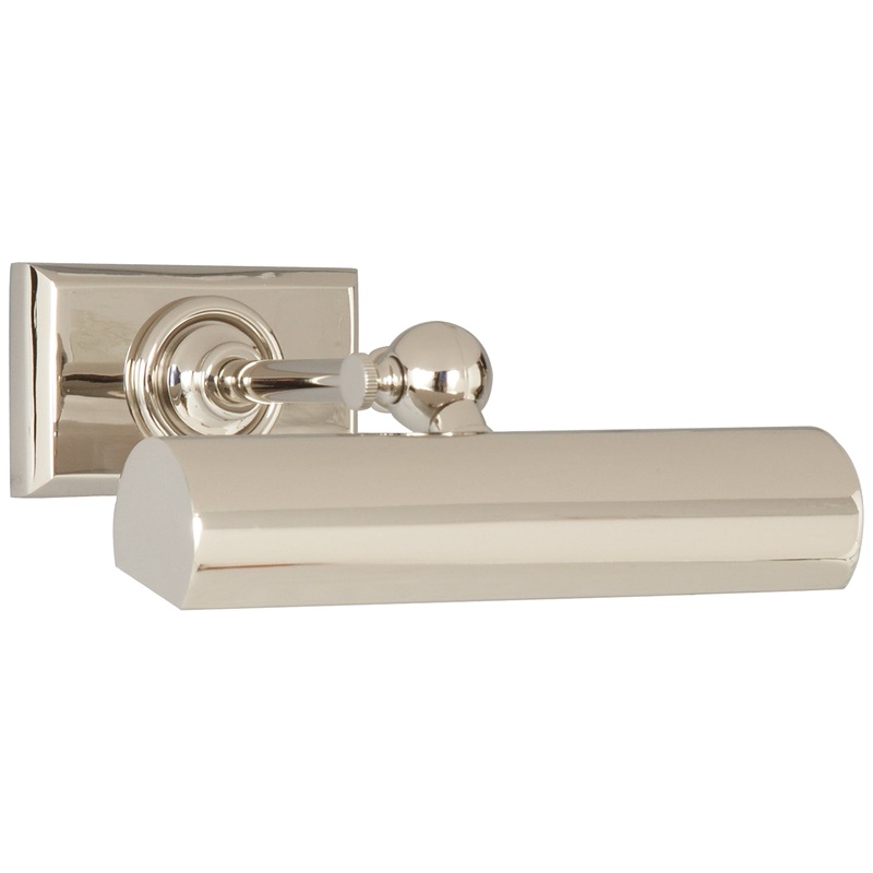 One Light Wall Sconce from the Cabinet Maker Collection in Polished Nickel Finish by Visual Comfort Signature