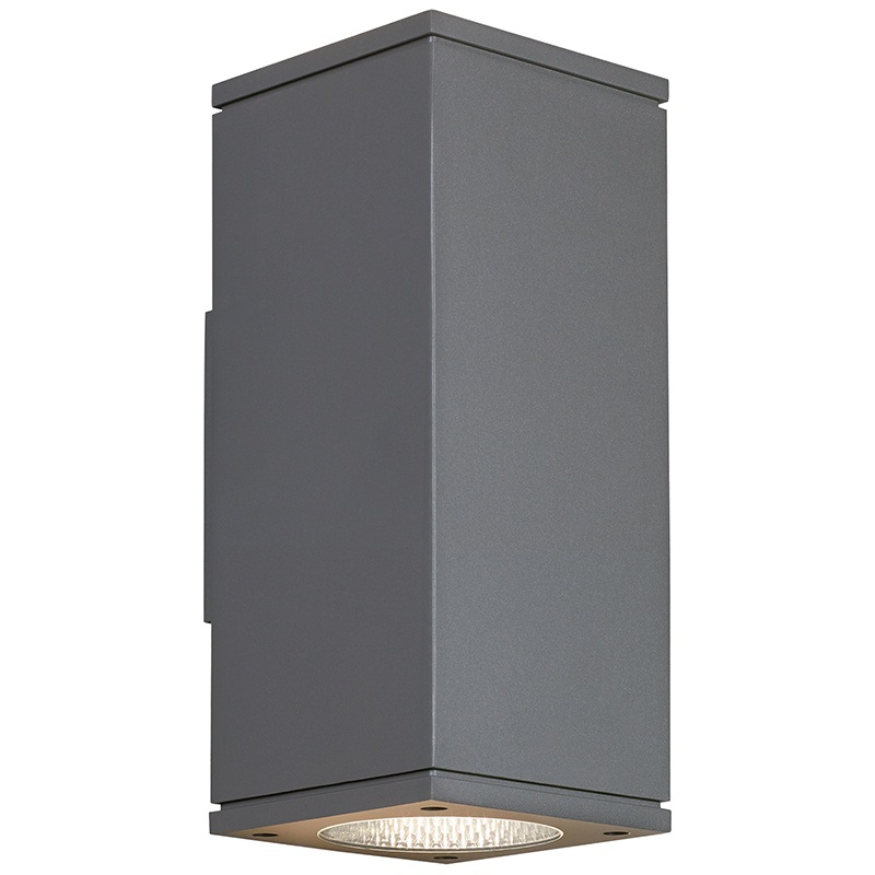 Tegel 12 Outdoor Wall Up & Downlight Charcoal 3000K / 10-Degree Beam (Up) / 36-Degree Beam (Down) None