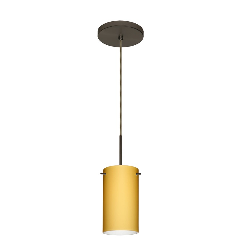 Besa 1BT-4404VM-MED-BR Stilo One Light Pendant Bronze (Discontinued)