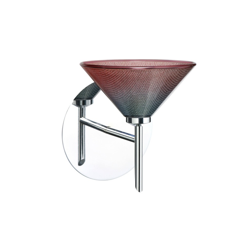 Besa 1SW-117691-CR Kona One Light Wall Sconce Chrome