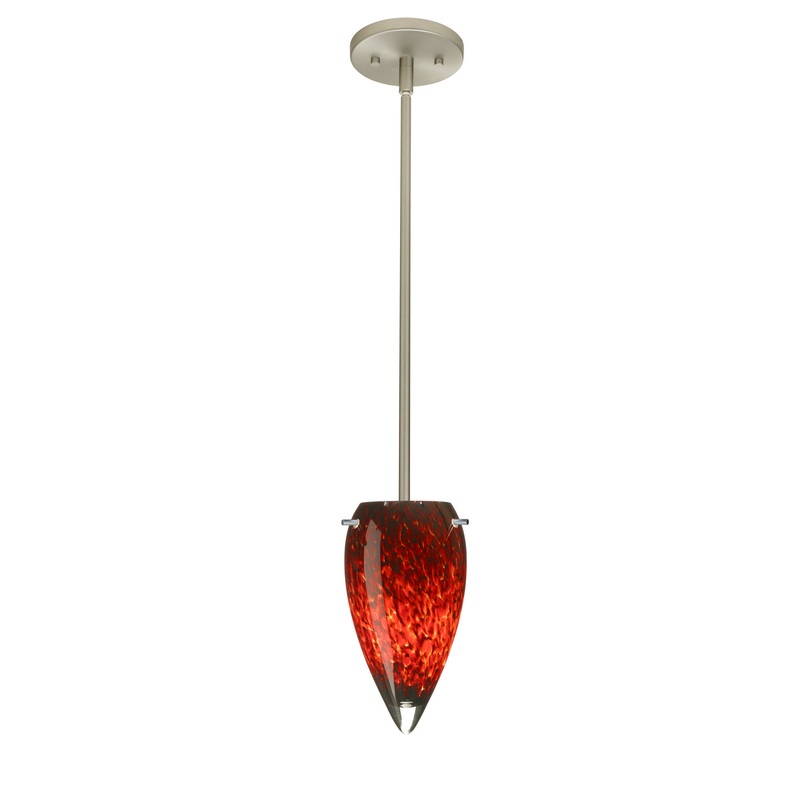 Besa 1TT-412541-LED-SN Juli One Light Pendant Satin Nickel (Discontinued)