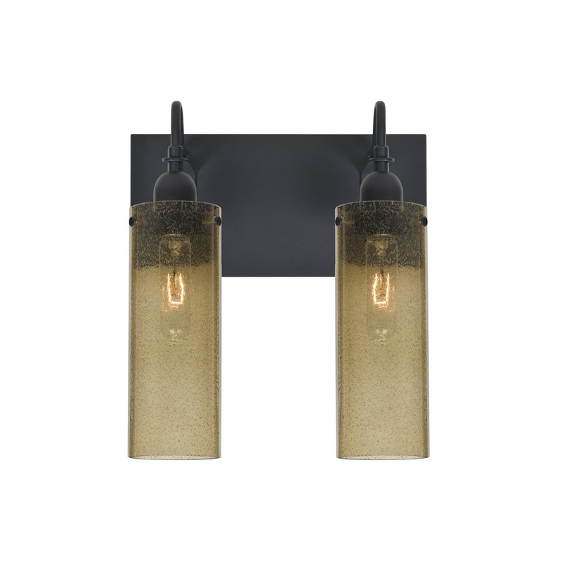 Besa 2WG-JUNI10LT-BK Juni Two Light Wall Sconce Black