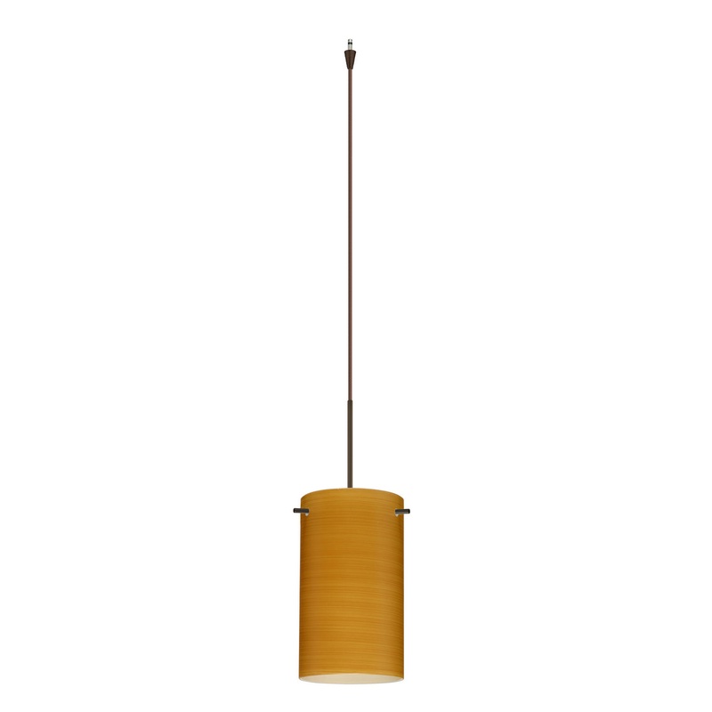Besa XP-4404OK-BR Stilo One Light Pendant Bronze