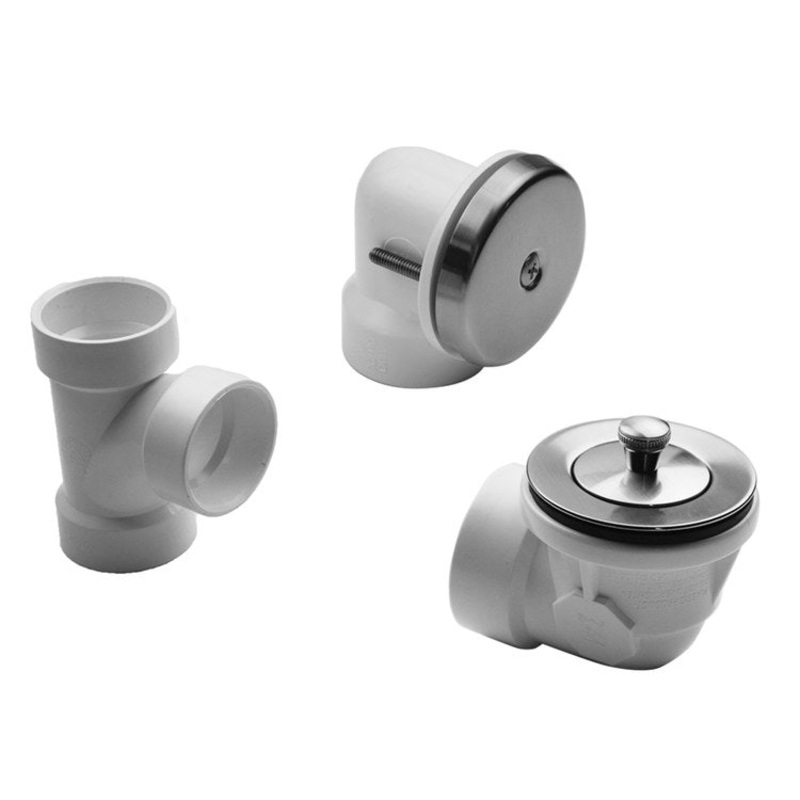 Drain Kit Polished Nickel Brass Includes Lift & Turn Strainer with 1 Hole Faceplate Half Kit