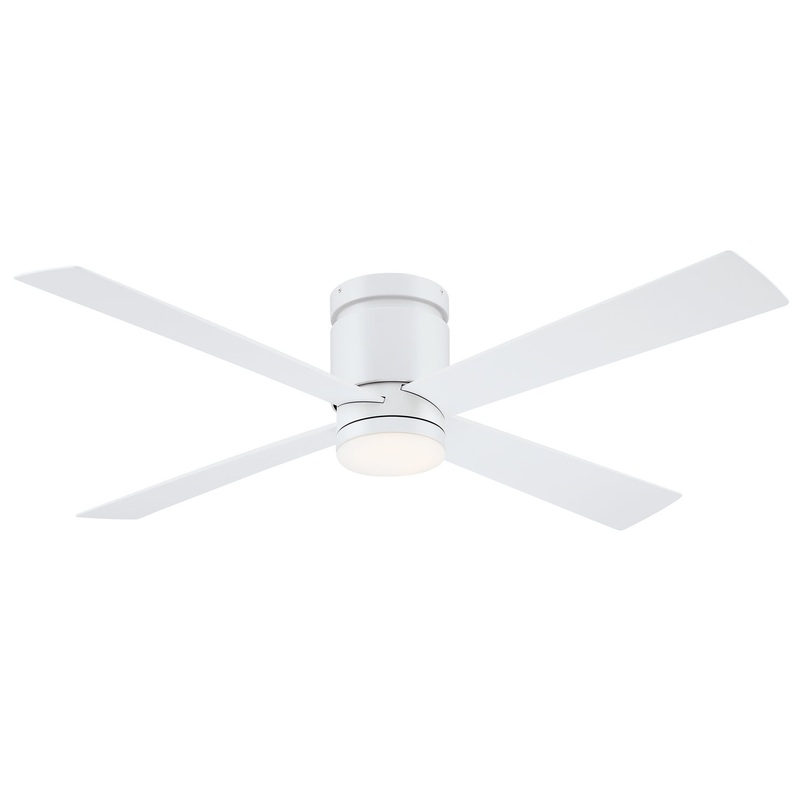 Fanimation FPS8553MW Kwartet 52″ Ceiling Fan Matte White