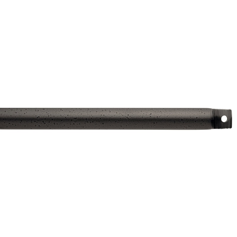 Kichler 360006AVI Fan Down Rod, Anvil Iron
