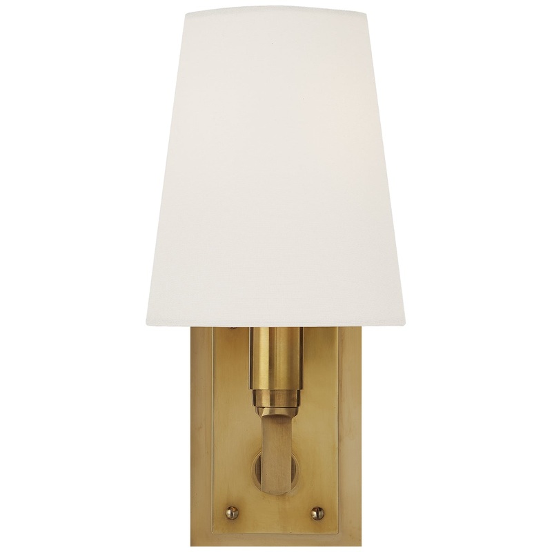 One Light Wall Sconce from the Watson Collection in Hand-Rubbed Antique Brass Finish by Visual Comfort Signature