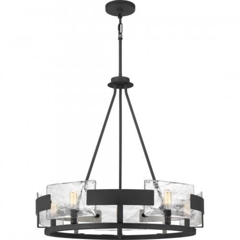 Quoizel STM5005BA Stratum Chandelier 5 light royal ebony Chandelier