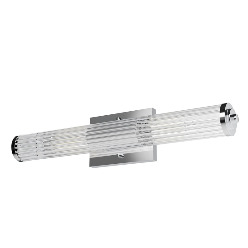 Two Light Vanity from the Holly Grove Collection in Chrome Finish by Hunter