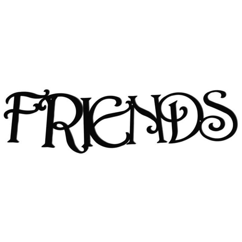 Village Wrought Iron WA-FRIENDS Wall Art FRIENDS