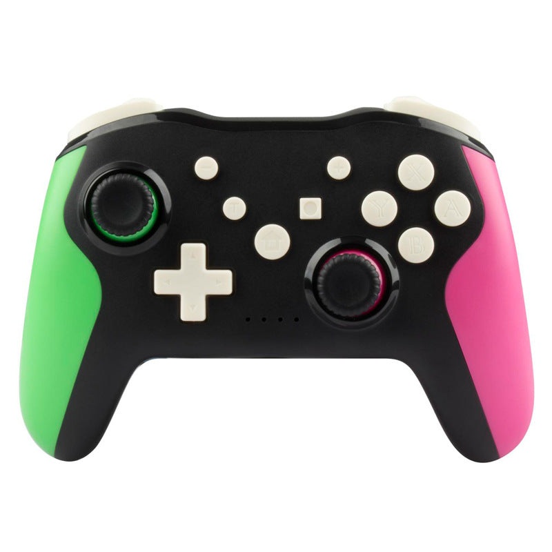 Wireless Bluetooth 4.0 Pro Gaming Controller – Multi-Platform Compatibility, 6-Axis Gyro, Turbo Function(Black and green and purple)