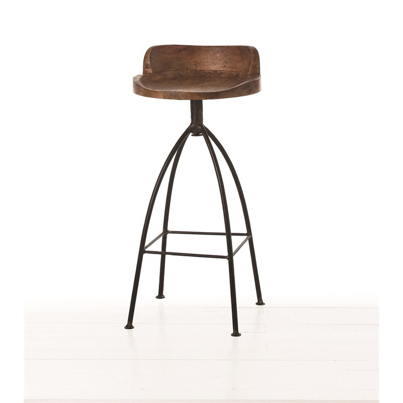 Arteriors 2747 Hinkley Barstool Sandblast Antique Wax