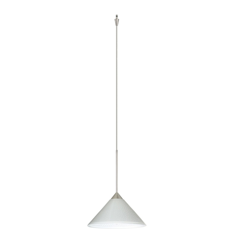 Besa XP-282453-SN Kona One Light Pendant Satin Nickel