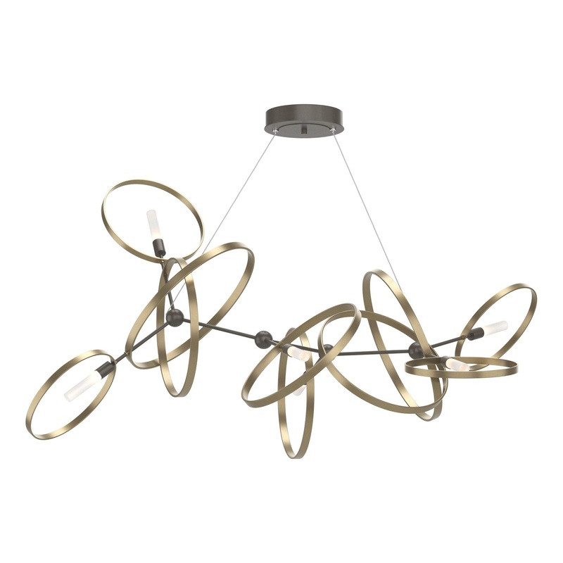 Celesse Pendant Dark Smoke Soft Gold