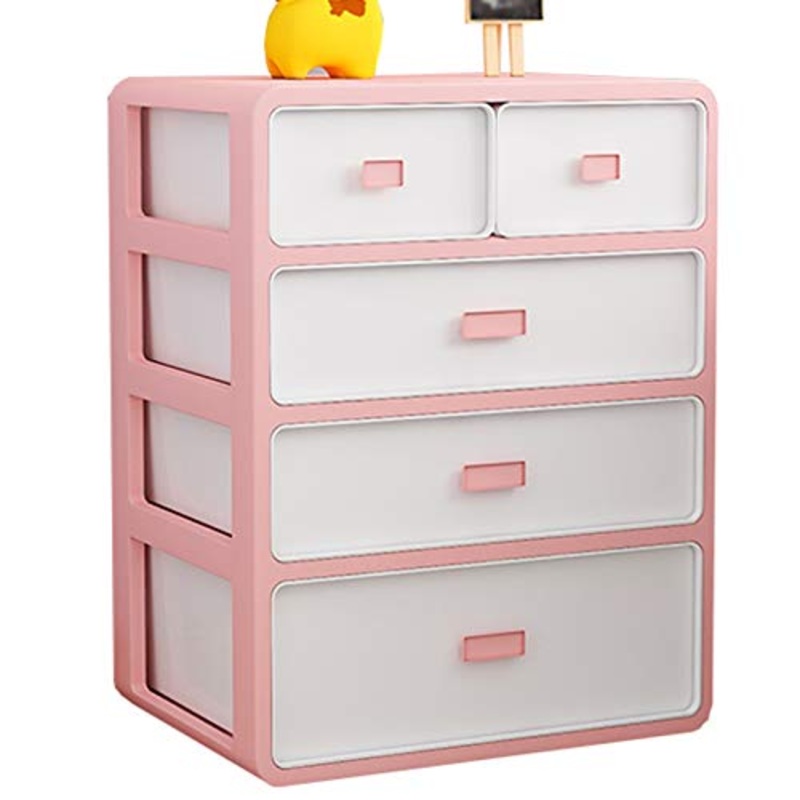 Comodini Comodino Classificato Storage 5-Cassetti Semplice Moderno Multifunzionale Economico Della Casa Rack 34X24X43.5CM FANJIANI (Colore: B)