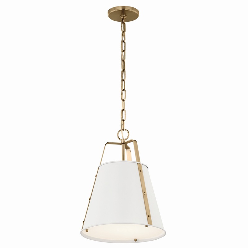 Kichler 52710WH One Light Pendant, White