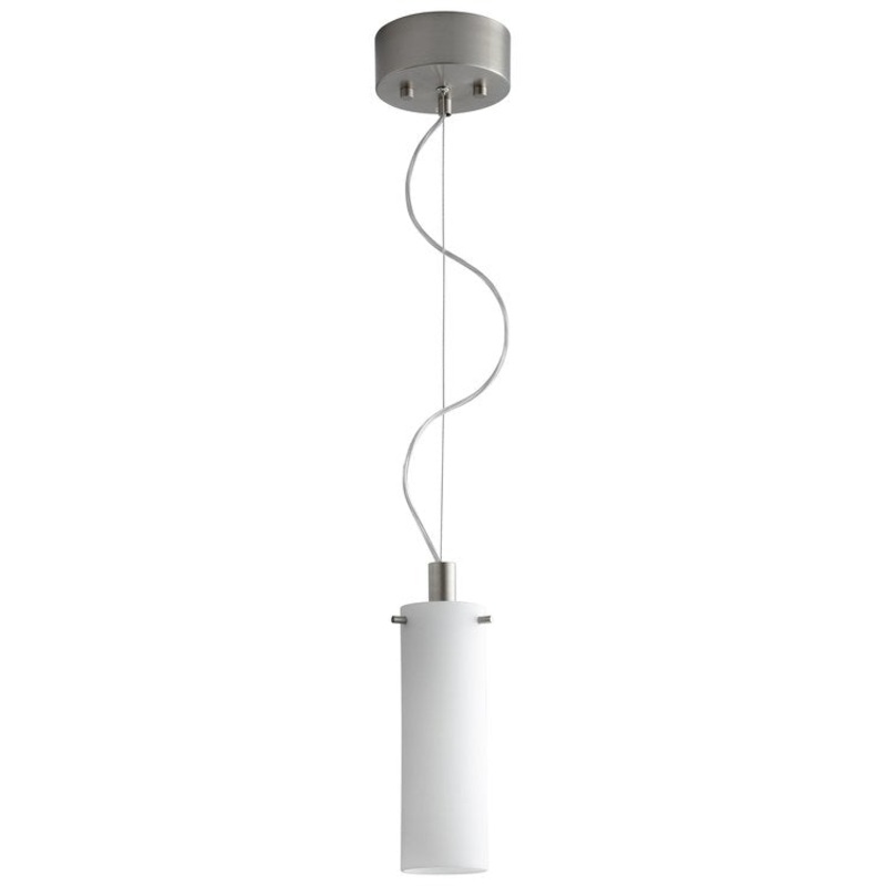 Lotus Single-Light CLF Mini Pendant – Satin Nickel