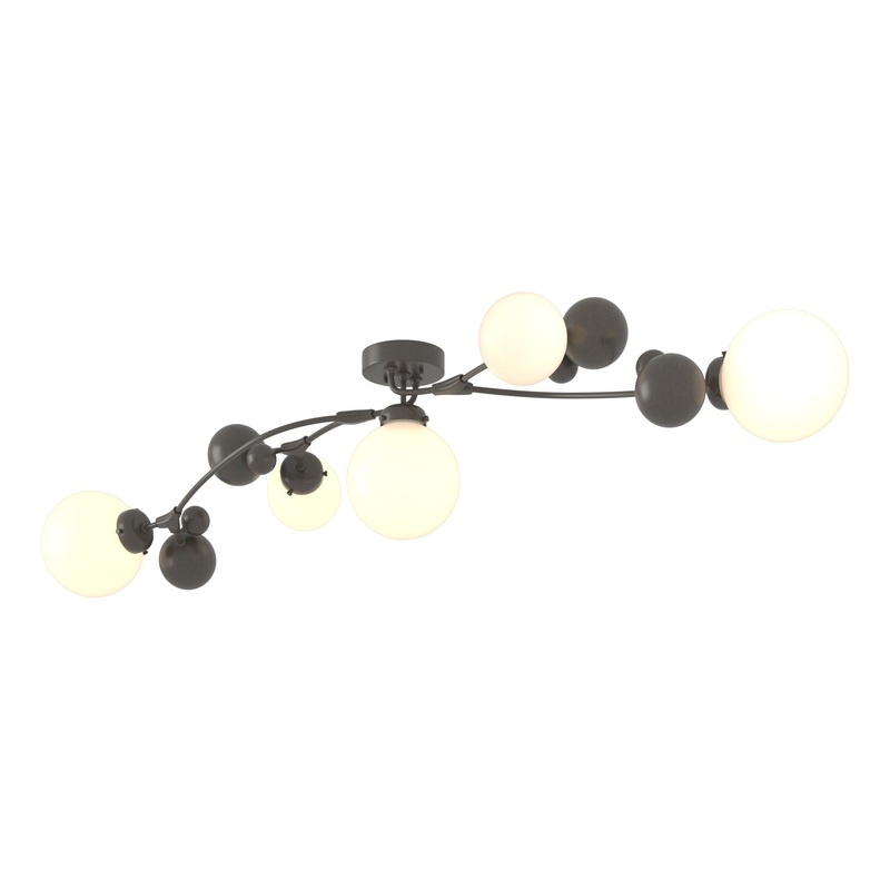 Sprig Semi-Flush Dark Smoke Opal Glass (GG)